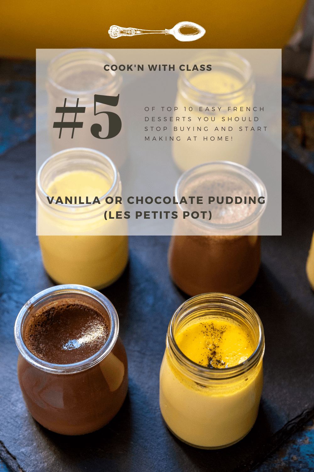 Vanilla or Chocolate Petit Pot (French pudding) - Lets Eat The World