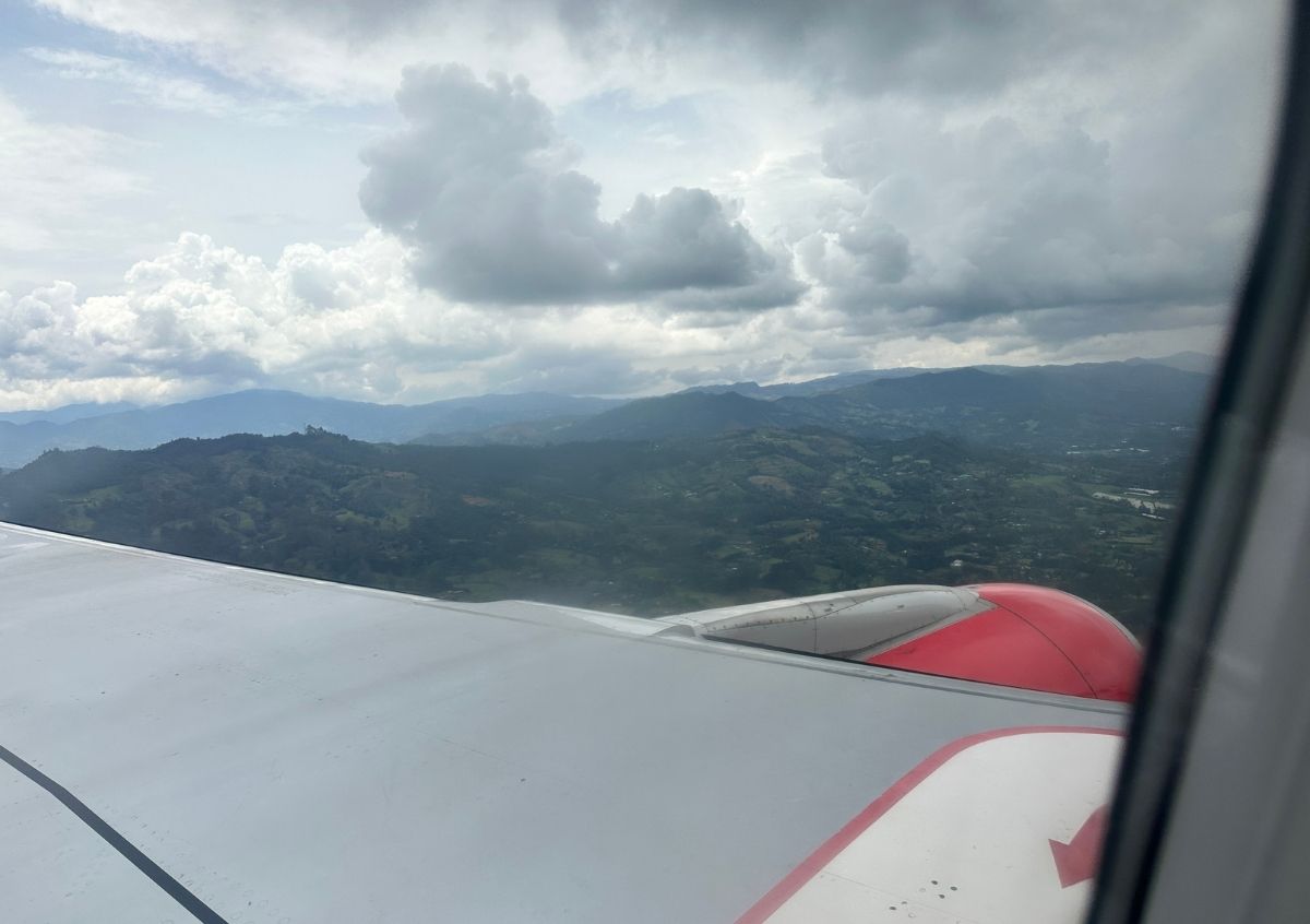 Airplane over Colombia