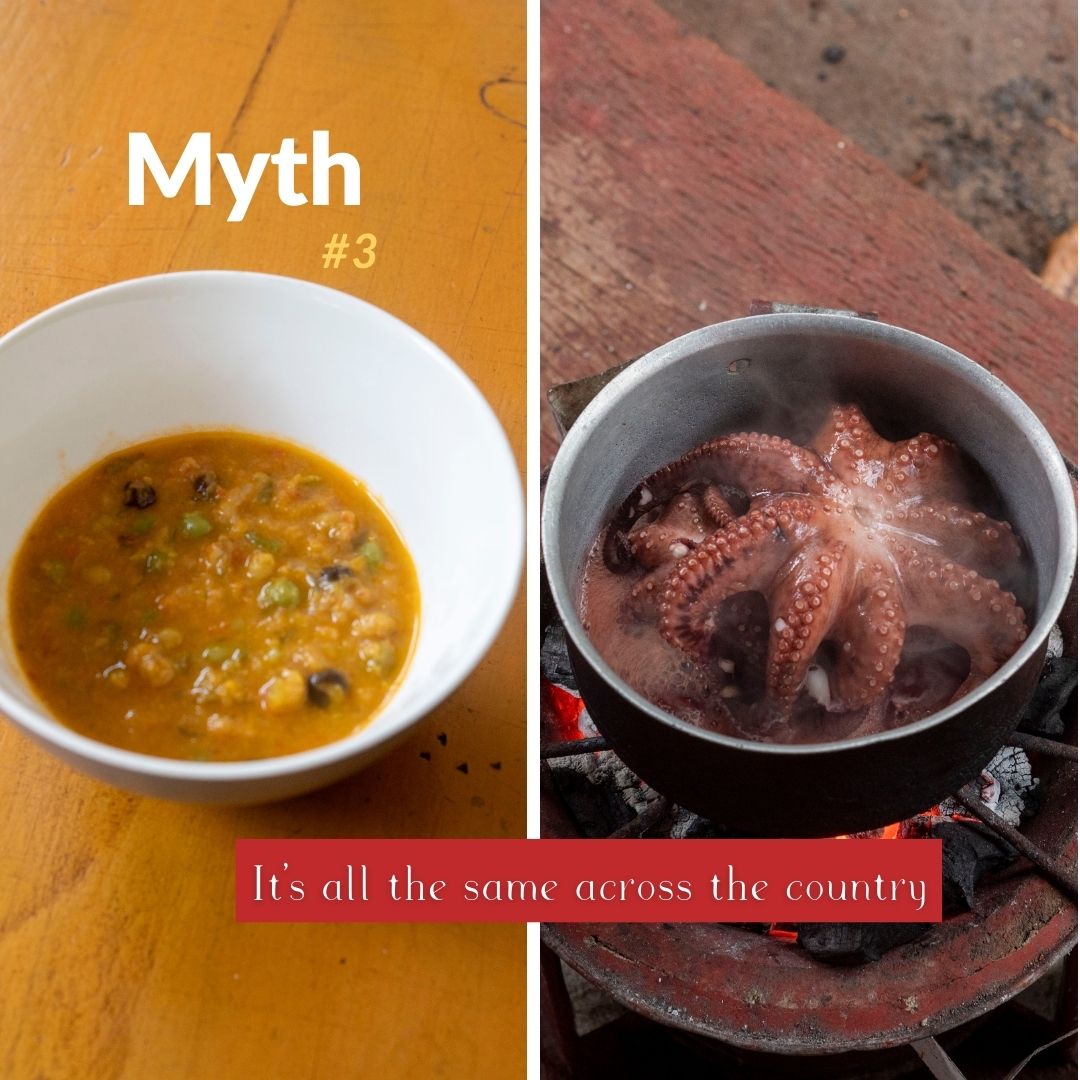 Different types of Tanzanian food from the North to Zanzibar