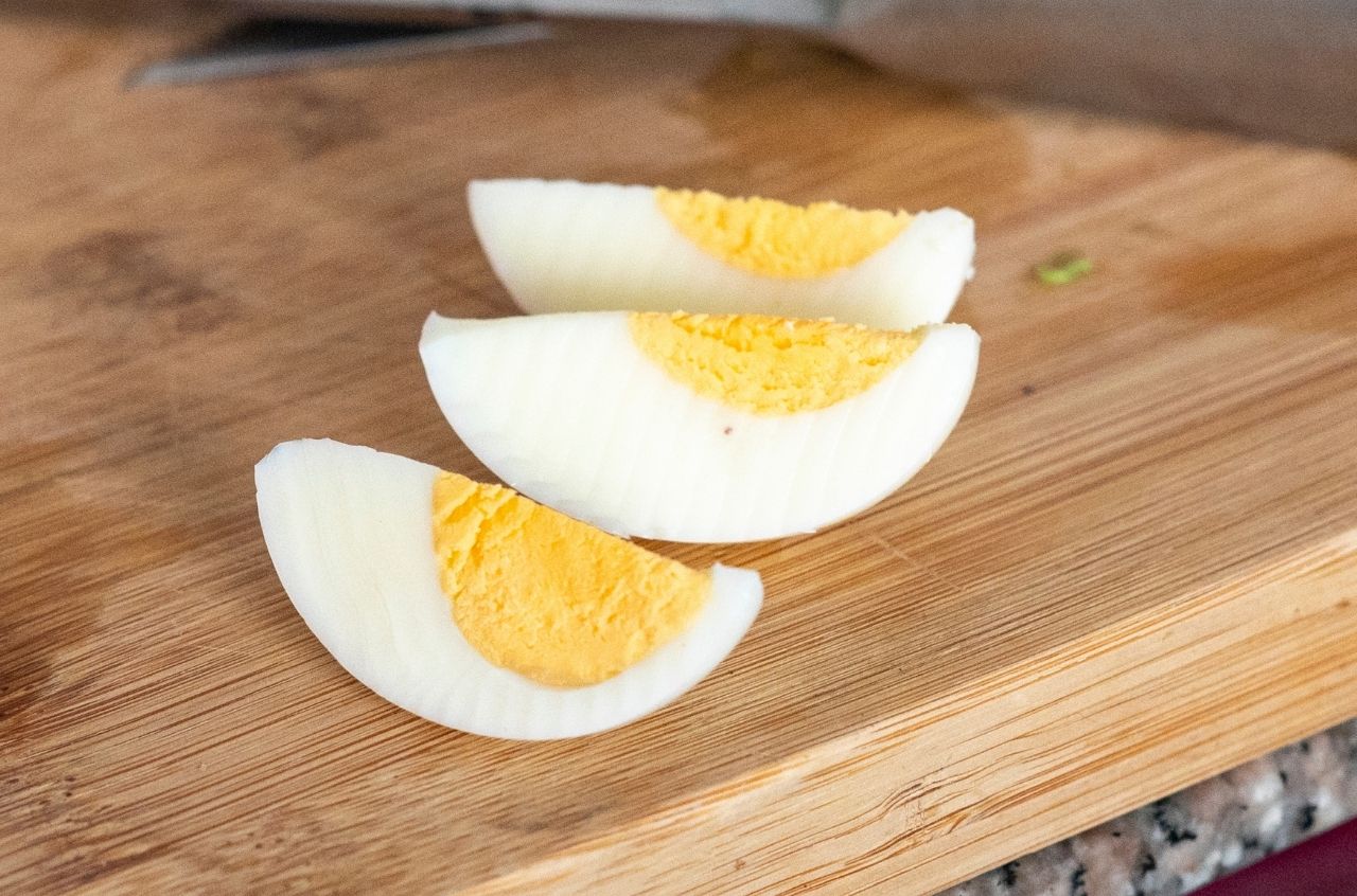 Causa limeña - hard boiled eggs