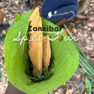 a bouquet of spices from the Tanzanian spice farm