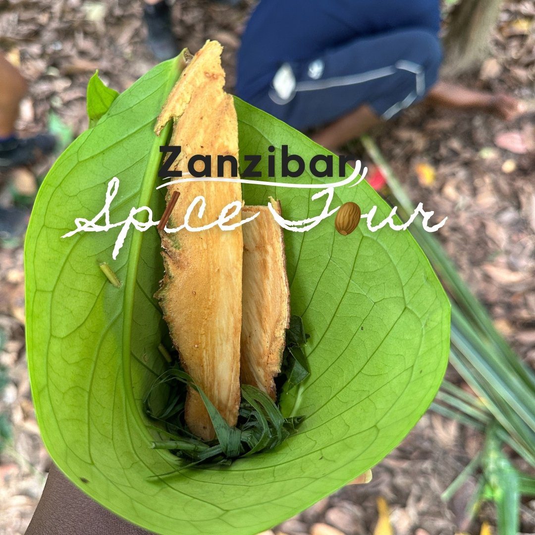 a bouquet of spices from the Tanzanian spice farm