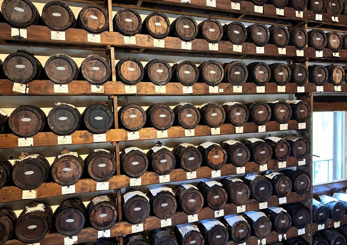 Balsamic Vinegar barrels in family loft