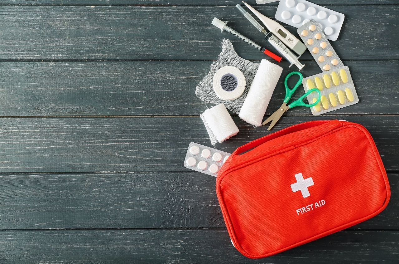 Travel first-aid kit
