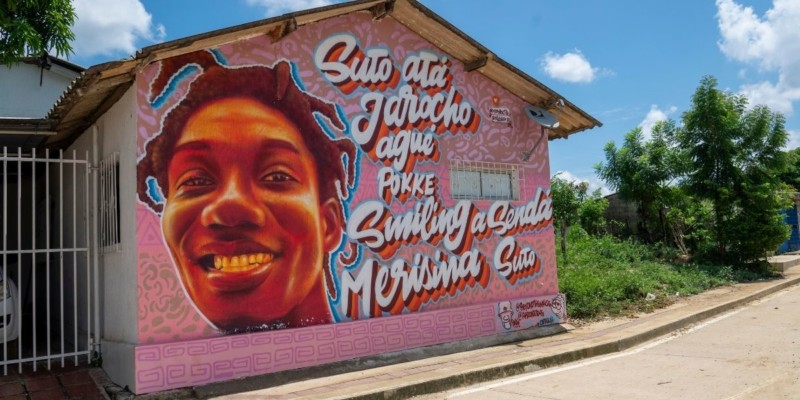 Artwork on the walls of Palenque